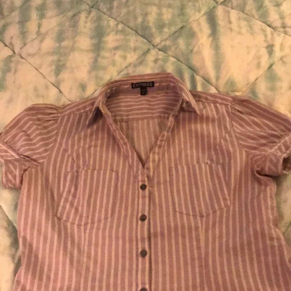 Express Collared Button Down Tee - image 2